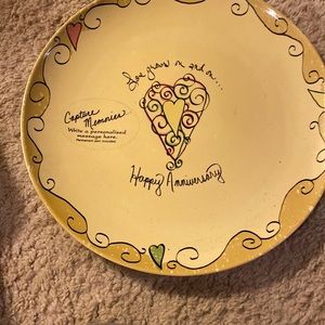 Happy anniversary plate